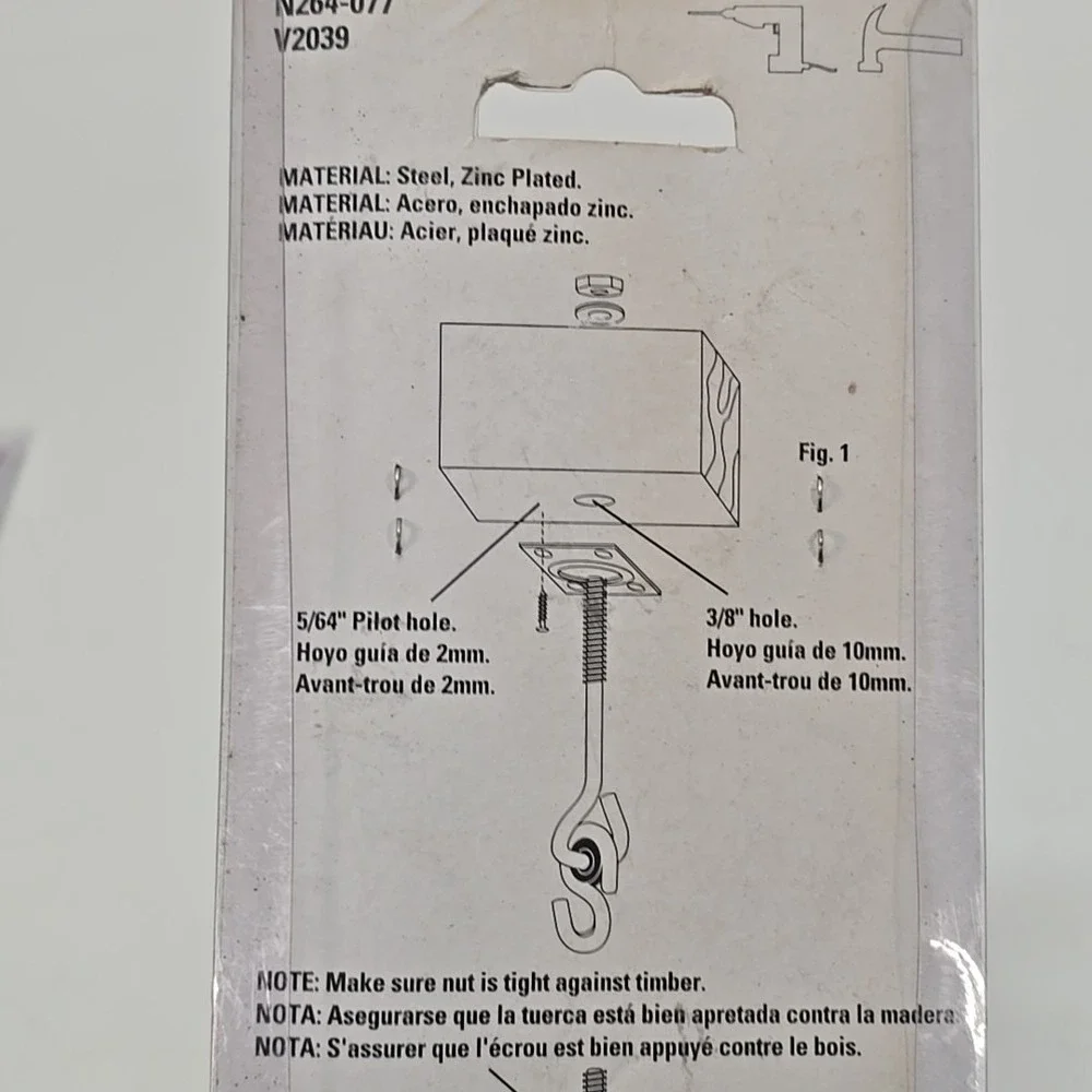 National Hardware N264-077, Swing Hook Kit, 2 Hooks & Hardware